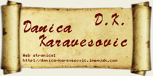 Danica Karavesović vizit kartica